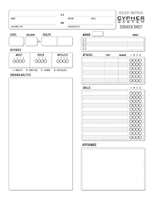 Thumbnail: OG-CSRD Sidekick Character Sheet